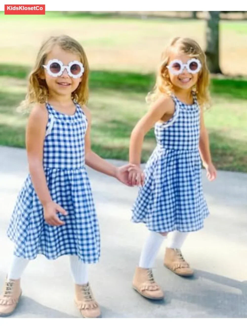 Toddler Flower Sunglasses UV400 Protection Spring Hinge Plastic Frame Age 3-8